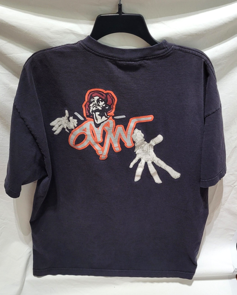 OMW Shirt Mens XL Black Graffiti Street Art Hip Hop Graphic Urban 2000s Tee
